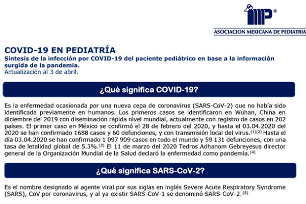 COVID-19 EN PEDIATRÍA.